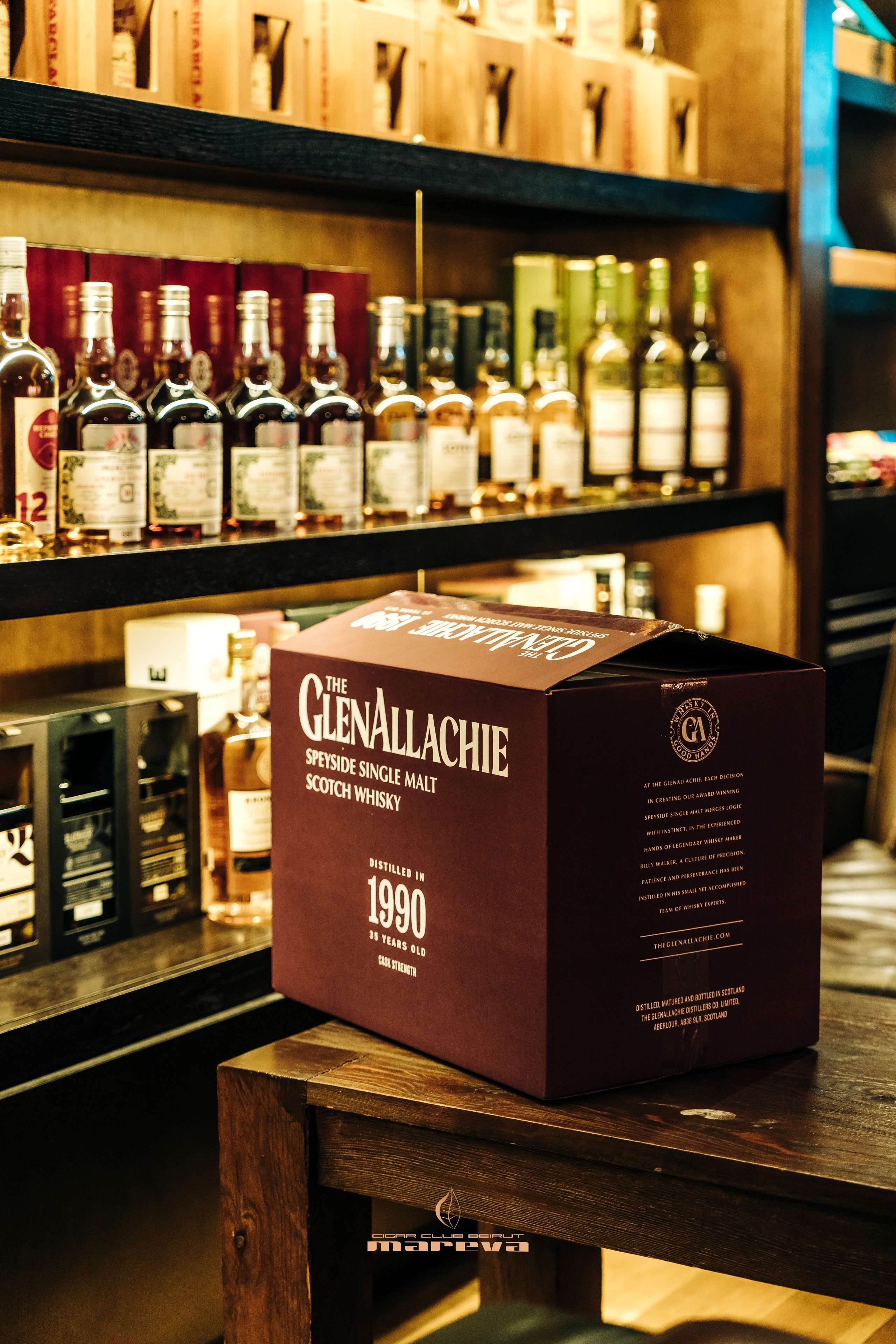 GlenAllachie 1990 35 Years Old Now at Club Mareva Beirut - Image 2